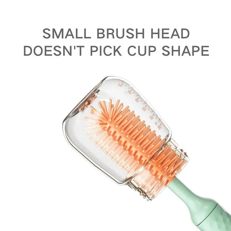 Electric Silicone Bottle Brush 360 Degree Rotating Baby - Bellarte Enchanté Electric Silicone Bottle Brush 360 Degree Rotating Baby